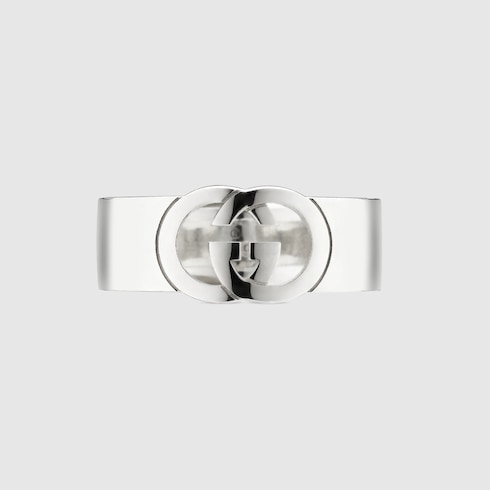 Anello chevalier Gucci Interlocking