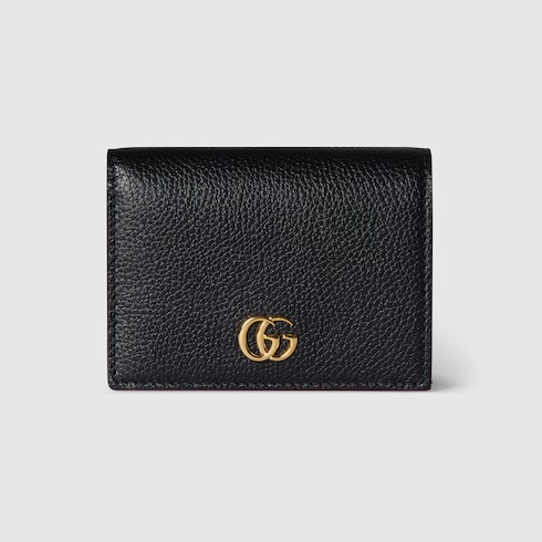 Portefeuille bicolore GG Marmont petit format