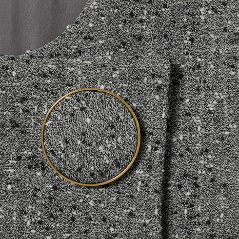 Kleid aus Wolle mit Knötchen-Optik