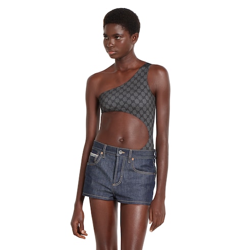 Maillot de bain en jersey stretch à imprimé GG