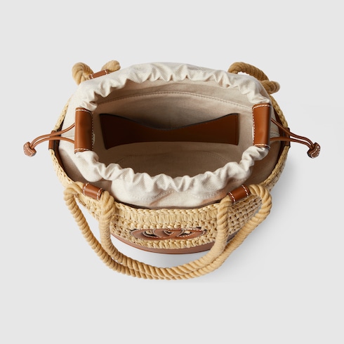Geflochtene Mini Bucket Bag

