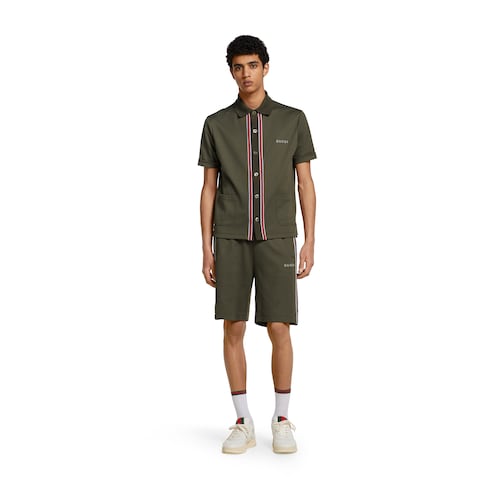 Poloshirt aus Baumwoll-Piqué mit Stickerei