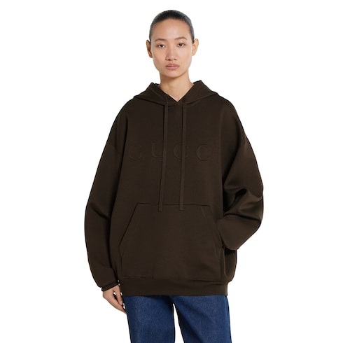 Extra fine knit hooded sweater