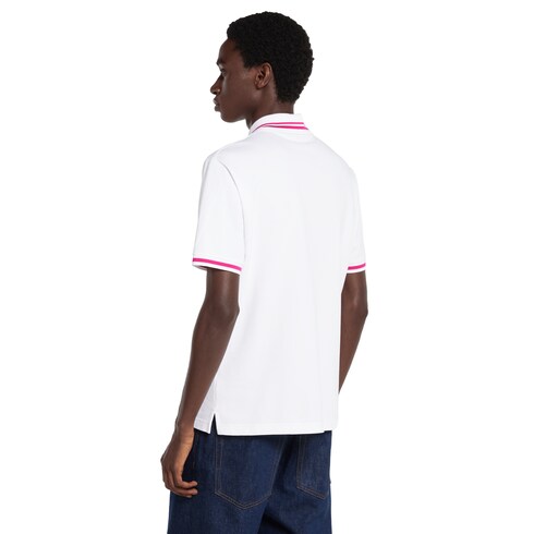 Polo in cotone con ricamo