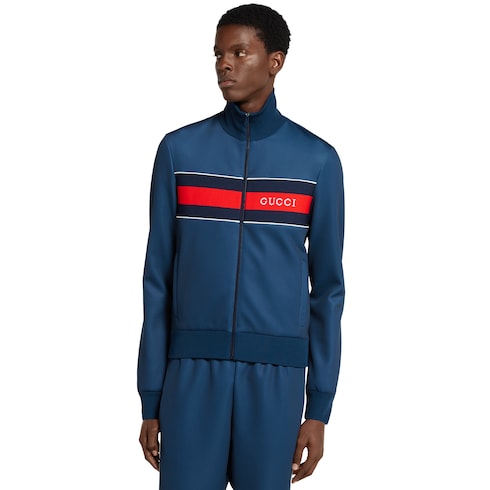 Jacke aus Neopren mit Reißverschluss und Web