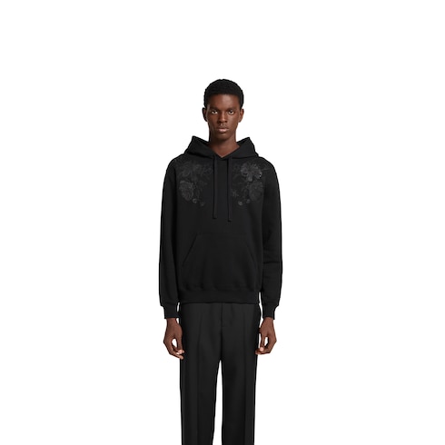 Cotton jersey sweatshirt with embroidery