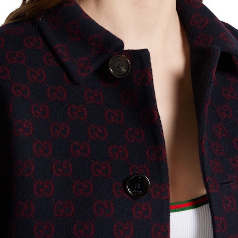 Cappotto reversibile in lana e seta