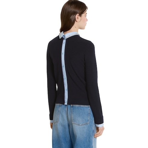 Pull en laine avec broderies