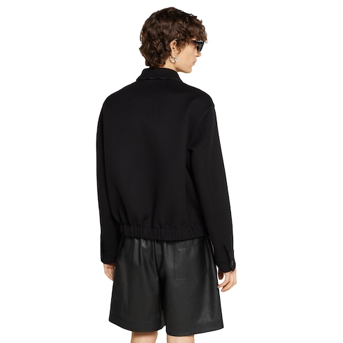 Wool double zip jacket