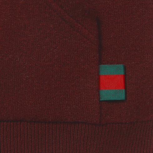 Wendbare Jacke aus Wolle mit Reißverschluss