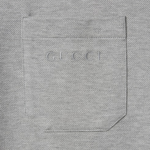 Poloshirt aus Baumwoll-Piqué mit Stickerei