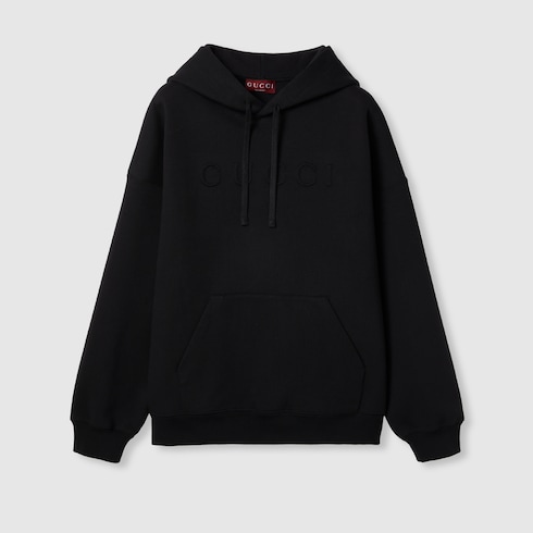 Double cotton jersey sweatshirt with logo