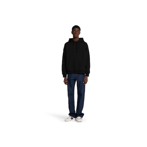 Double cotton jersey sweatshirt with logo