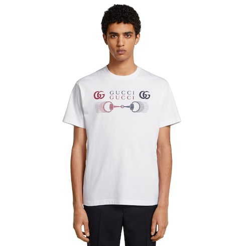 Printed cotton jersey T-shirt