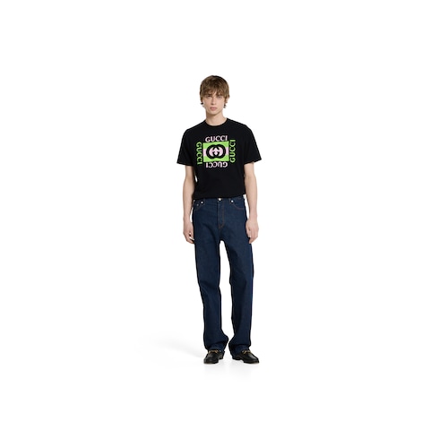 Camiseta de punto de algodón estampado