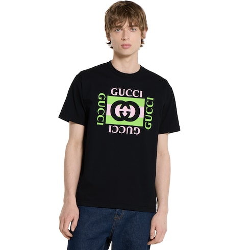 Camiseta de punto de algodón estampado