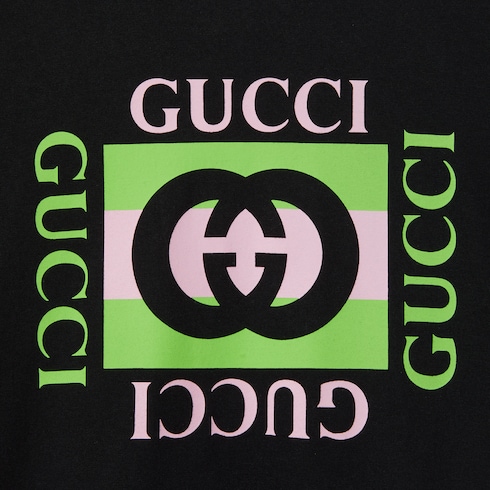 T-shirt in jersey di cotone stampato