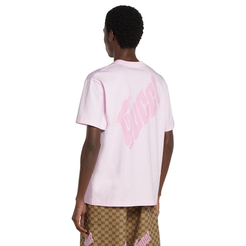 T-shirt en jersey de coton avec logo Gucci