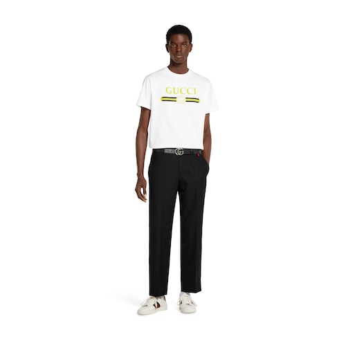 Cotton jersey T-shirt with print