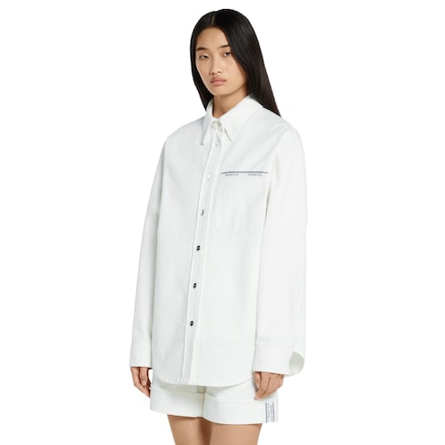 Chemise en denim avec liseré Gucci