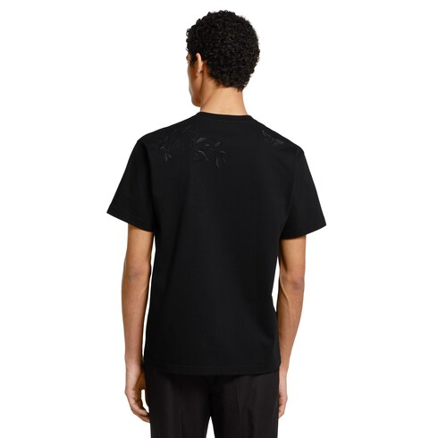T-Shirt aus Baumwolljersey mit Stickerei