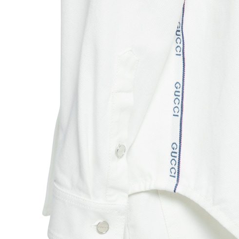 Chemise en denim avec liseré Gucci