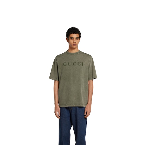 Cotton jersey T-shirt with print