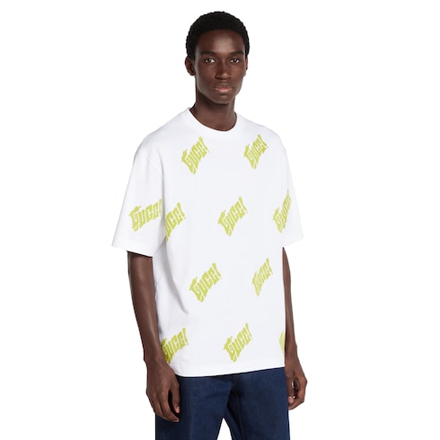 Embroidered cotton jersey T-shirt 