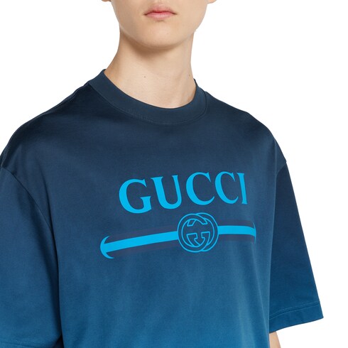 T-Shirt aus technischem Baumwolljersey mit Print