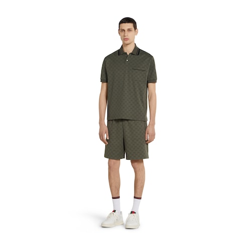 Polo de jacquard de punto con GG