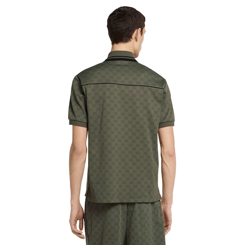 Polo en jacquard GG en jersey