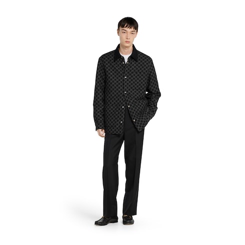 Jacke aus gebürstetem GG Flanell