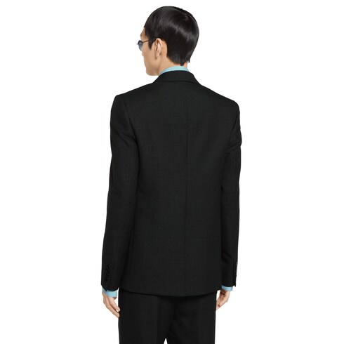 Single-breasted wool jacket