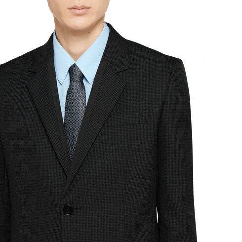 Single-breasted wool jacket