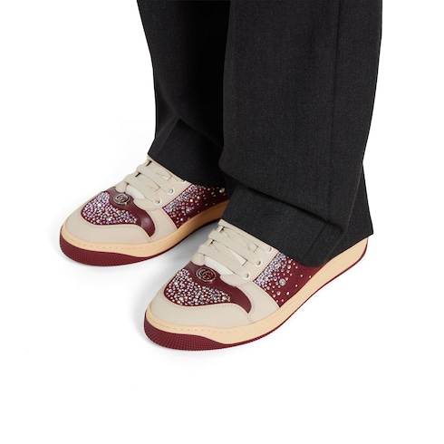 รองเท้าผ้าใบ Women's GGcrystal Screener sneaker