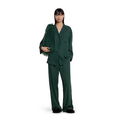 GG silk jacquard shirt