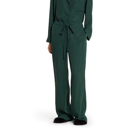 GG silk jacquard track bottoms