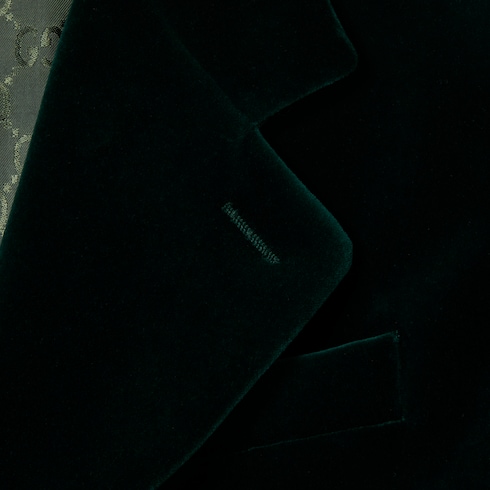 Chaqueta de terciopelo de algodón elástico