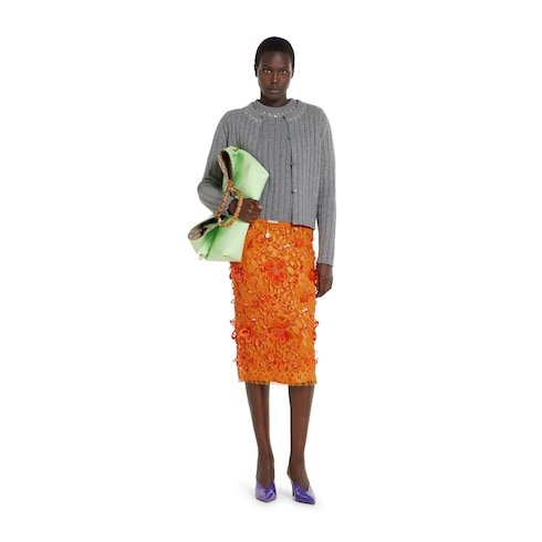 Haut en laine et cachemire doux côtelé