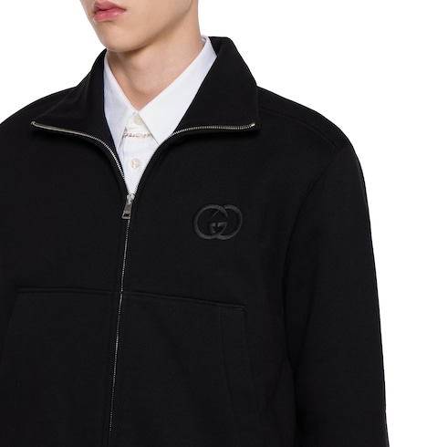 Sudadera punto algodón cepillado cremallera 