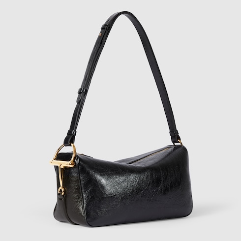 〔グッチ ハーフ ホースビット〕ミディアム ショルダーバッグ