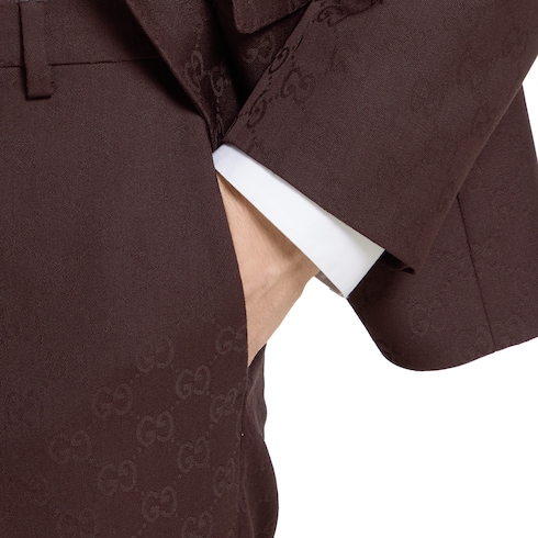 Costume en jacquard de laine GG