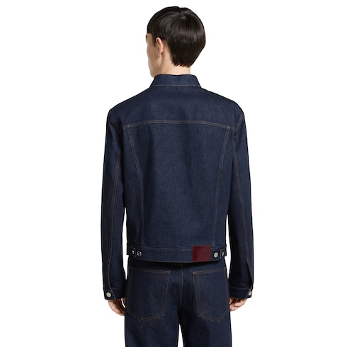 Cotton denim jacket with Web