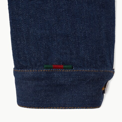 Cotton denim jacket with Web