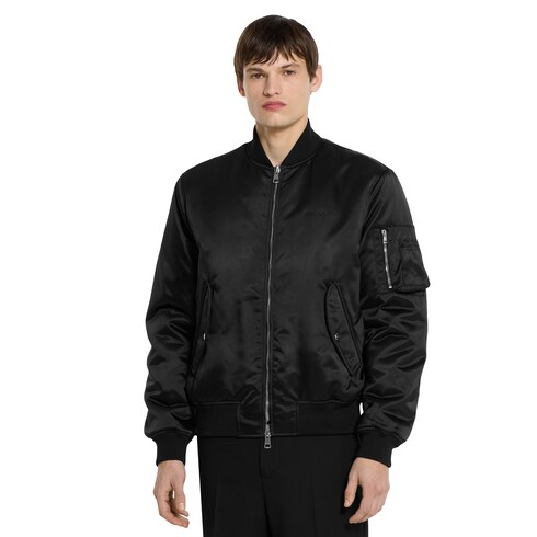 Bomber in tessuto nylon canvas pesante