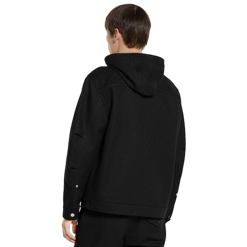 Chaqueta de jacquard con GG y cremallera