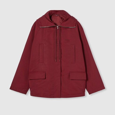 Veste à capuche en tissu avec logo