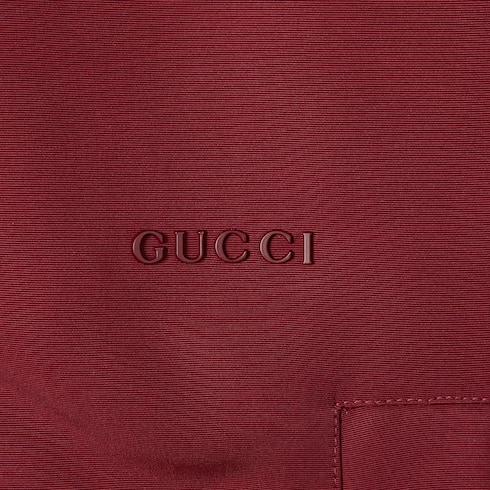 Jacke aus Stoff mit Kapuze und Logo