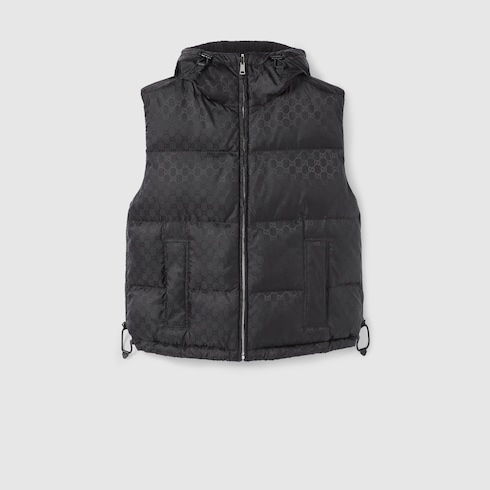 Reversible wool bouclé gilet
