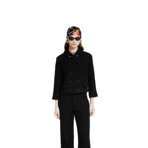 Veste en laine bouclée